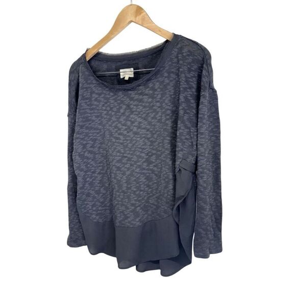 Anthropologie CircleLight Sweater Size Small Charcoal Gray Long Sleeve - Picture 5 of 8